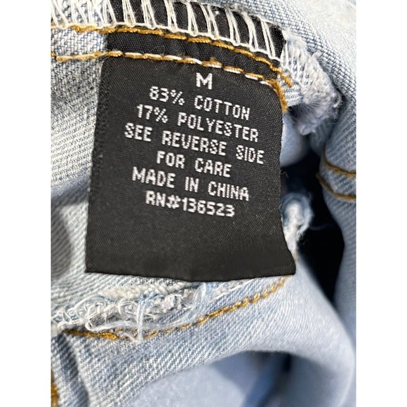 Brooklyn Cloth Jean Jacket men's size M Embroidered Denim Stenciled Patches - Picture 7 of 16